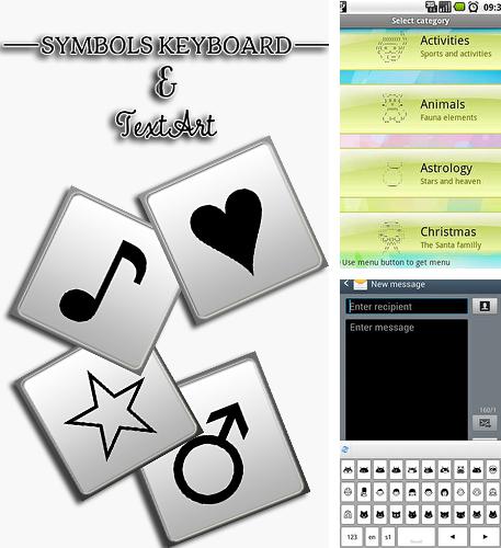 Laden Sie kostenlos Symbolkeyboard und Textkunst für Android Herunter. App für Smartphones und Tablets.