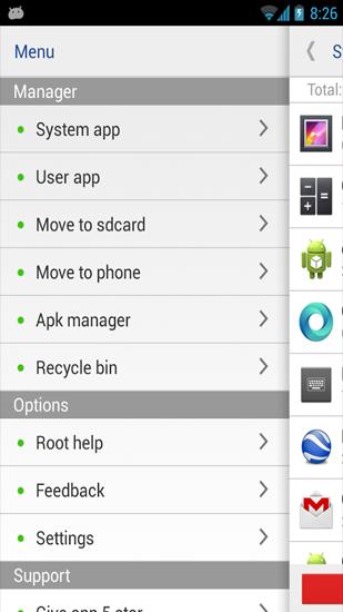 Télécharger gratuitement System App Remover pour Android. Programmes sur les portables et les tablettes.