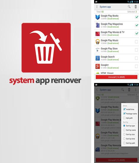 Baixar grátis System App Remover apk para Android. Aplicativos para celulares e tablets.