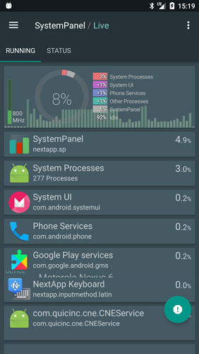 Додаток System Panel 2 для Андроїд, скачати безкоштовно програми для планшетів і телефонів.