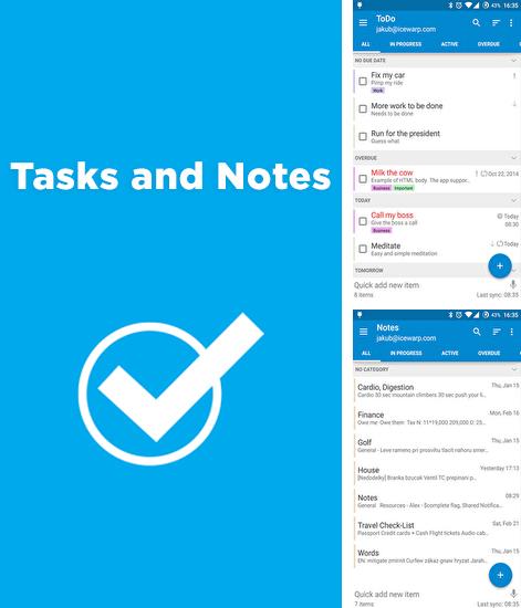 Baixar grátis Tasks and Notes apk para Android. Aplicativos para celulares e tablets.