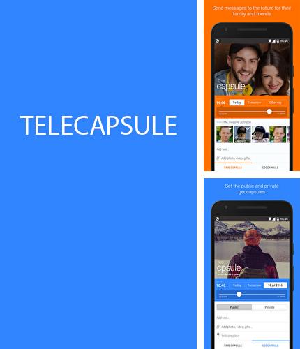 Además del programa Funny SMS para Android, podrá descargar Telecapsule: Time Capsule para teléfono o tableta Android.