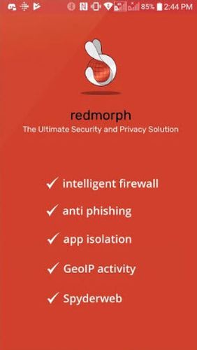 Безкоштовно скачати Redmorph - The ultimate security and privacy solution на Андроїд. Програми на телефони та планшети.