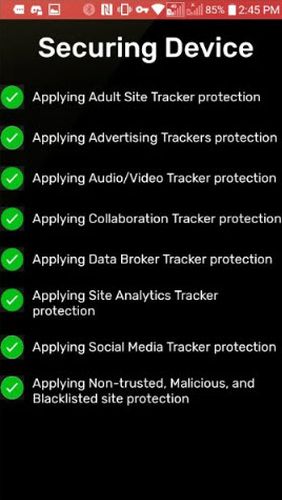 Capturas de tela do programa Redmorph - The ultimate security and privacy solution em celular ou tablete Android.