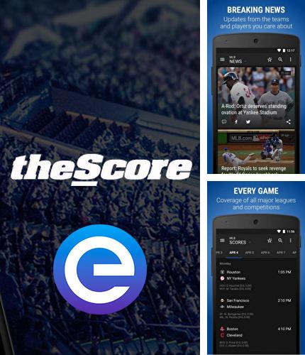 アンドロイド用のプログラム Gravity screen のほかに、アンドロイドの携帯電話やタブレット用の theScore esports を無料でダウンロードできます。