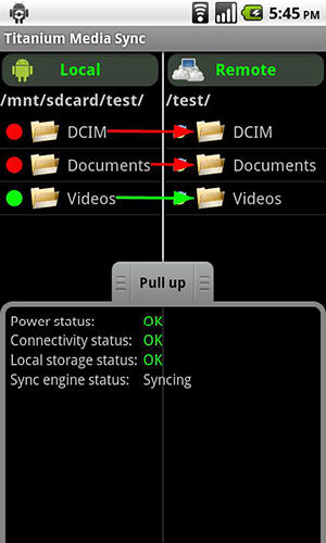 Titanium: Media sync app for Android, download programs for phones and tablets for free.