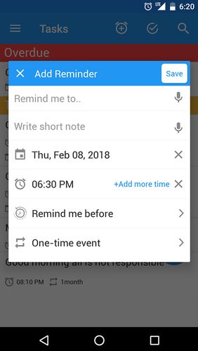 To do reminder with alarm