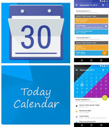 Бесплатно скачать программу Today calendar на Андроид телефоны и планшеты.