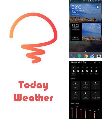 Бесплатно скачать программу Today weather - Forecast, radar & severe alert на Андроид телефоны и планшеты.