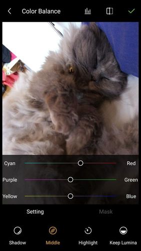 Screenshots des Programms Toolwiz photos - Pro editor für Android-Smartphones oder Tablets.
