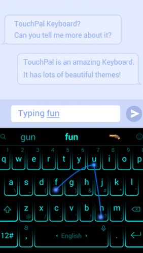 Безкоштовно скачати TouchPal keyboard - Cute emoji, theme, sticker and GIFs на Андроїд. Програми на телефони та планшети.