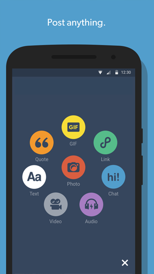 Aplicación Tumblr para Android, descargar gratis programas para tabletas y teléfonos.