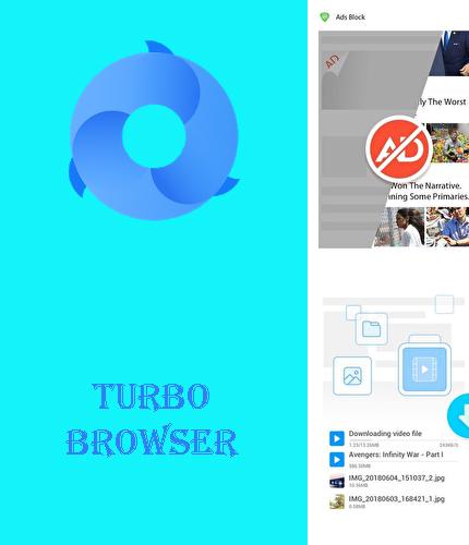 Baixar grátis Turbo browser: Private & Adblocker apk para Android. Aplicativos para celulares e tablets.