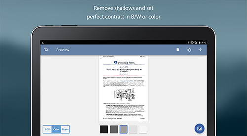 Download TurboScan: Document scanner for Android for free. Apps for phones and tablets.
