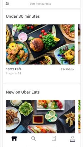 Baixar grátis Uber eats: Local food delivery para Android. Programas para celulares e tablets.