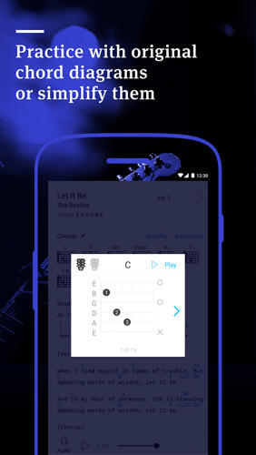 Додаток Ultimate Guitar: Tabs and Chords для Андроїд, скачати безкоштовно програми для планшетів і телефонів.