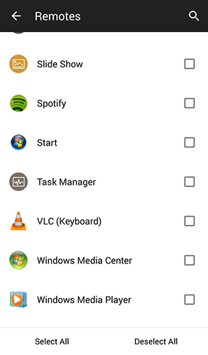 Aplicación Unified remote para Android, descargar gratis programas para tabletas y teléfonos.