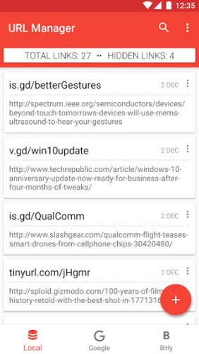 Download URL manager for Android for free. Apps for phones and tablets.