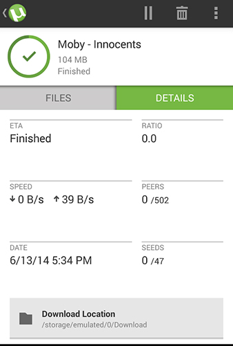 µTorrent app for Android, download programs for phones and tablets for free.