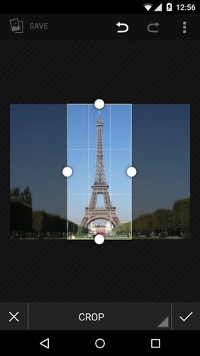 Les captures d'écran du programme Vertical gallery pour le portable ou la tablette Android.