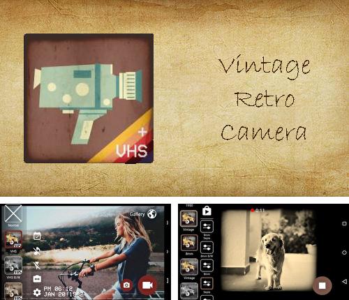 Outre le programme PhotoBook pour Android vous pouvez gratuitement télécharger Vintage retro camera + VHS sur le portable ou la tablette Android.