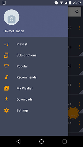 Baixar grátis PlayerPro: Music Player para Android. Programas para celulares e tablets.