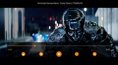 Les captures d'écran du programme VLC media player pour le portable ou la tablette Android.