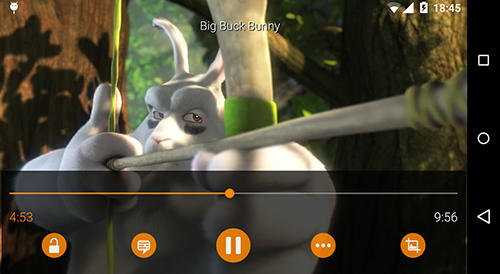 Les captures d'écran du programme VLC media player pour le portable ou la tablette Android.