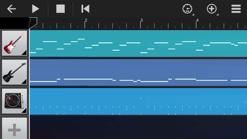 Les captures d'écran du programme Walk band - Multitracks music pour le portable ou la tablette Android.