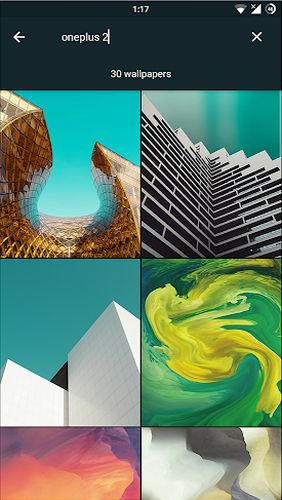 Screenshots of Wallp - Stock HD Wallpapers program for Android phone or tablet.