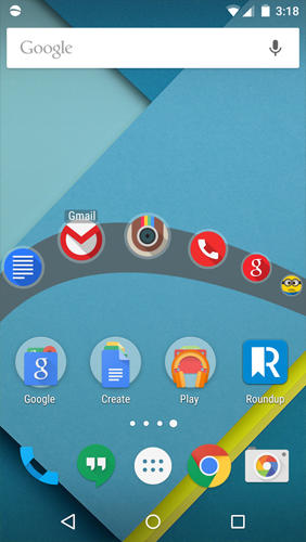 Télécharger gratuitement Wave: Launcher pour Android. Programmes sur les portables et les tablettes.