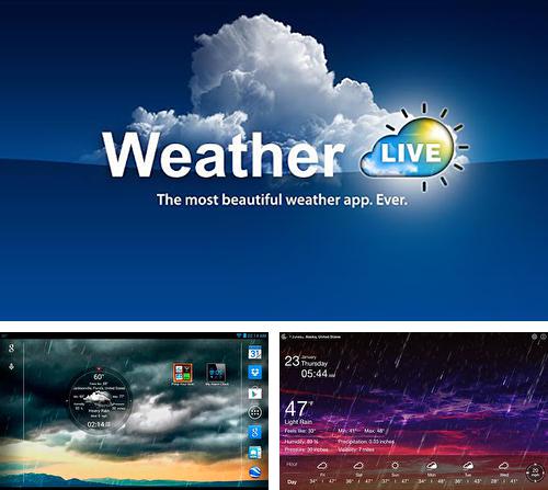 Кроме программы Facebook для Андроид, можно бесплатно скачать Weather live на Андроид телефон или планшет.