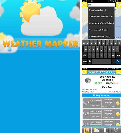 Besides Badoo Android program you can download Weather Mapper for Android phone or tablet for free.