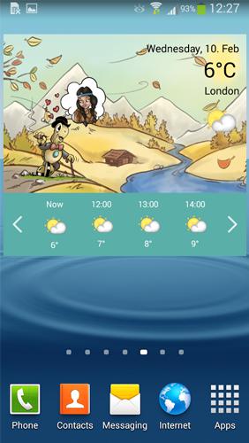 Télécharger gratuitement Weather by Miki Muster pour Android. Programmes sur les portables et les tablettes.