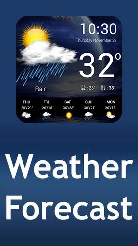 Laden Sie kostenlos Wettervorhersage für Android Herunter. App für Smartphones und Tablets.