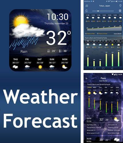 Neben dem Programm Apex Launcher für Android kann kostenlos Weather forecast für Android-Smartphones oder Tablets heruntergeladen werden.