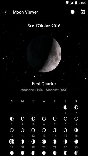 Capturas de tela do programa Transparent clock and weather em celular ou tablete Android.