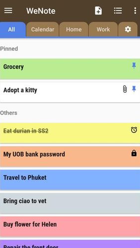 Скачати WeNote - Color notes, to-do, reminders & calendar для Андроїд.