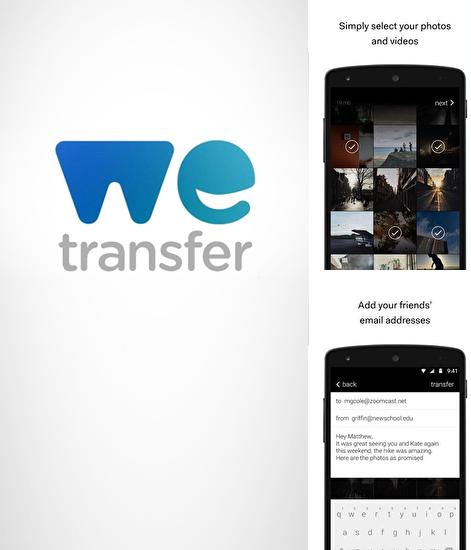 Кроме программы Xplay music player для Андроид, можно бесплатно скачать We Transfer на Андроид телефон или планшет.