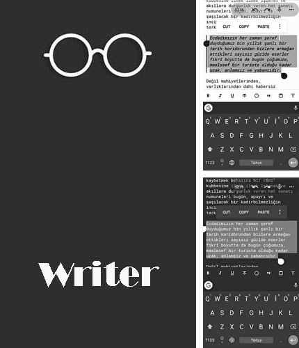 Besides Ask.fm Android program you can download Writer for Android phone or tablet for free.