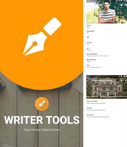 Laden Sie kostenlos Writer Tools - Planer, Tracker und Editor für Android Herunter. App für Smartphones und Tablets.