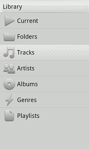 Screenshots of Xplay music player program for Android phone or tablet.