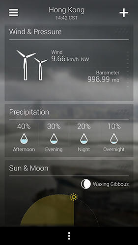 Application Yahoo weather pour Android, télécharger gratuitement des programmes pour les tablettes et les portables.