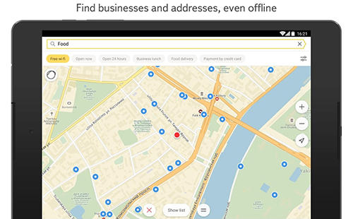 Aplicativo Yandex maps para Android, baixar grátis programas para celulares e tablets.