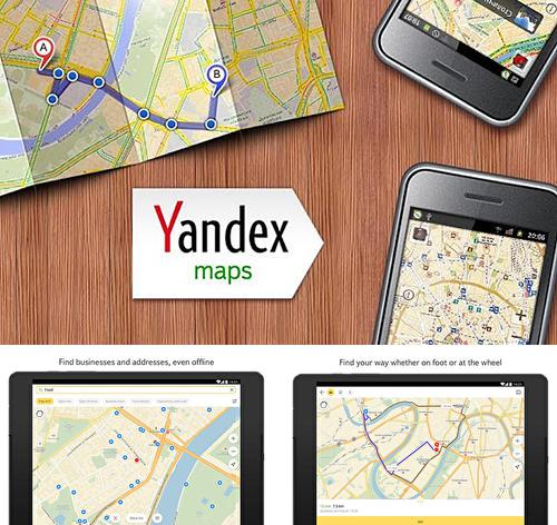 Besides OfficeSuite 8 Android program you can download Yandex maps for Android phone or tablet for free.