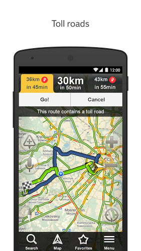 Baixar grátis Yandex navigator para Android. Programas para celulares e tablets.