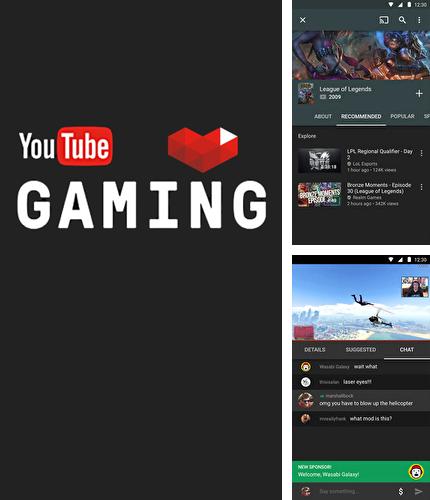 Laden Sie kostenlos YouTUbe Gaming für Android Herunter. App für Smartphones und Tablets.