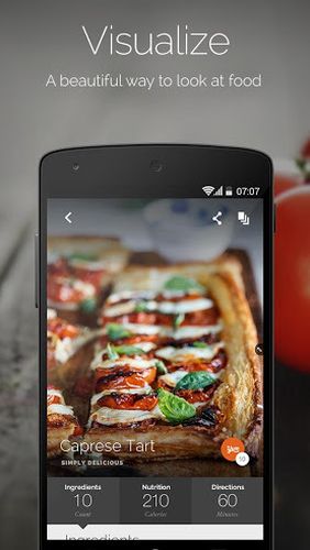 Die App Yummly: Recipes & Shopping list für Android, Laden Sie kostenlos Programme für Smartphones und Tablets herunter.