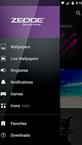 Baixar grátis ZEDGE: Ringtones & Wallpapers para Android. Programas para celulares e tablets.