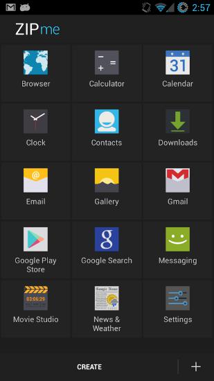 Application Zipme pour Android, télécharger gratuitement des programmes pour les tablettes et les portables.